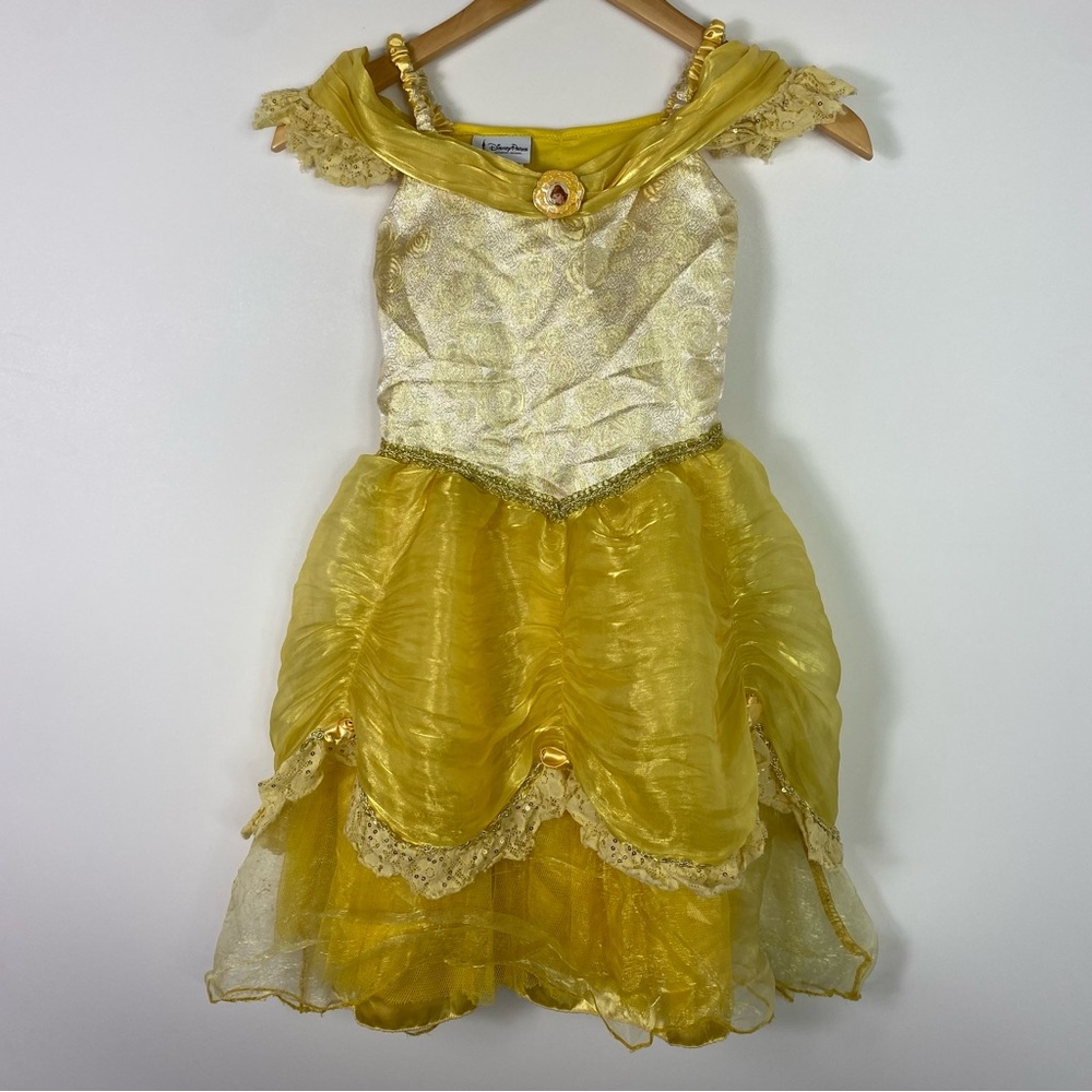 Disney parks belle costume dress yellow size small